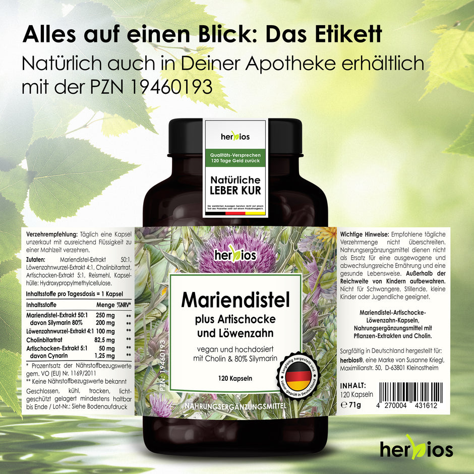 Mariendistel Plus Artischocke & Löwenzahn