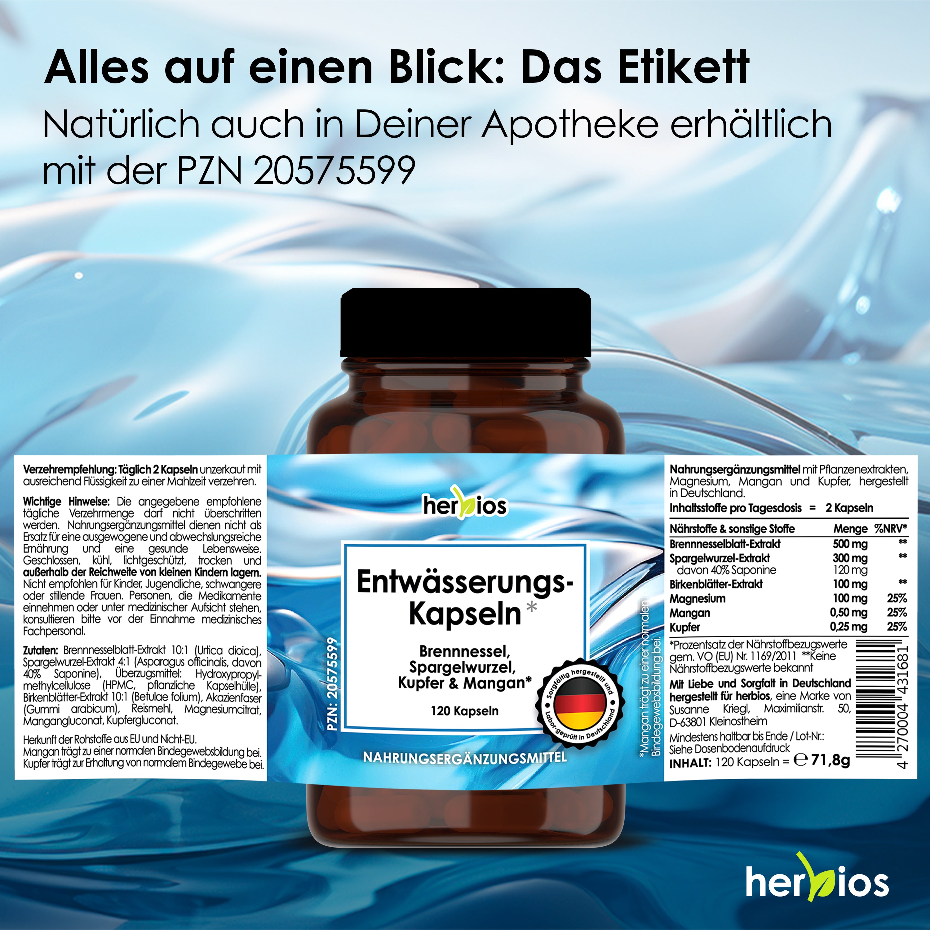 Entwässerungs-Kapseln